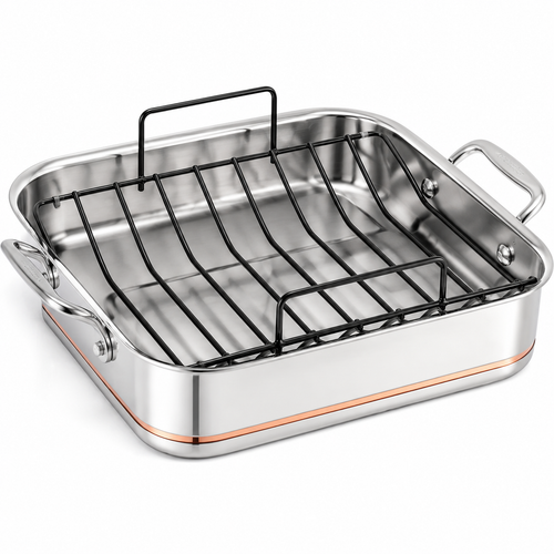 irelandjoy™ Professional Copper Core Roasting Pan Set